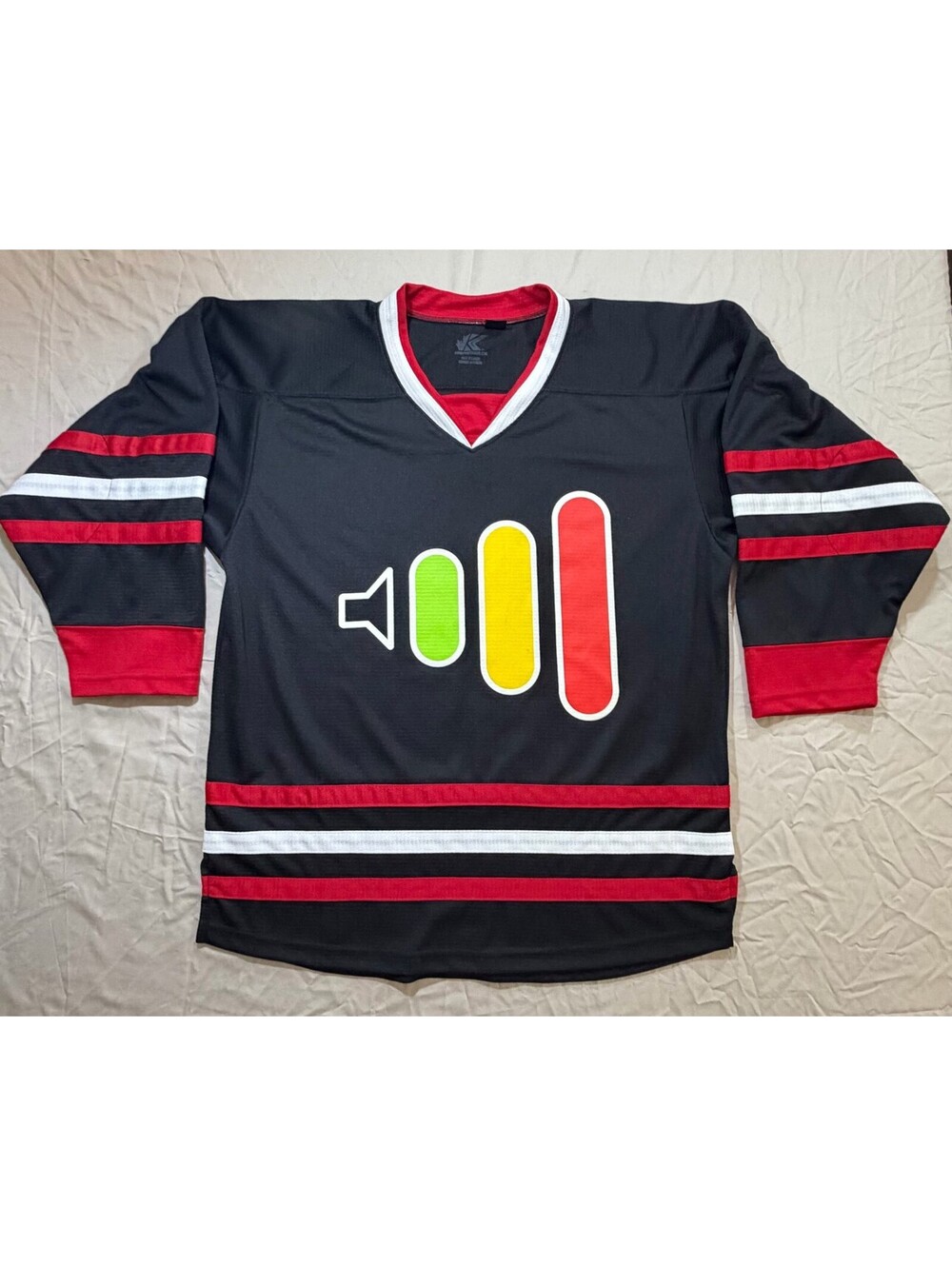 Kobe Sportswear Juan Diablo #0 Hockey Jersey Black Red White Men’s Small Canada